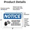 Signmission Saw Blade Present Disconnect Sign With Symbol, 5 in W x Rectangle, Vinyl Decal OS-2PACK-NS-D-35-L-18245 - alternate 2